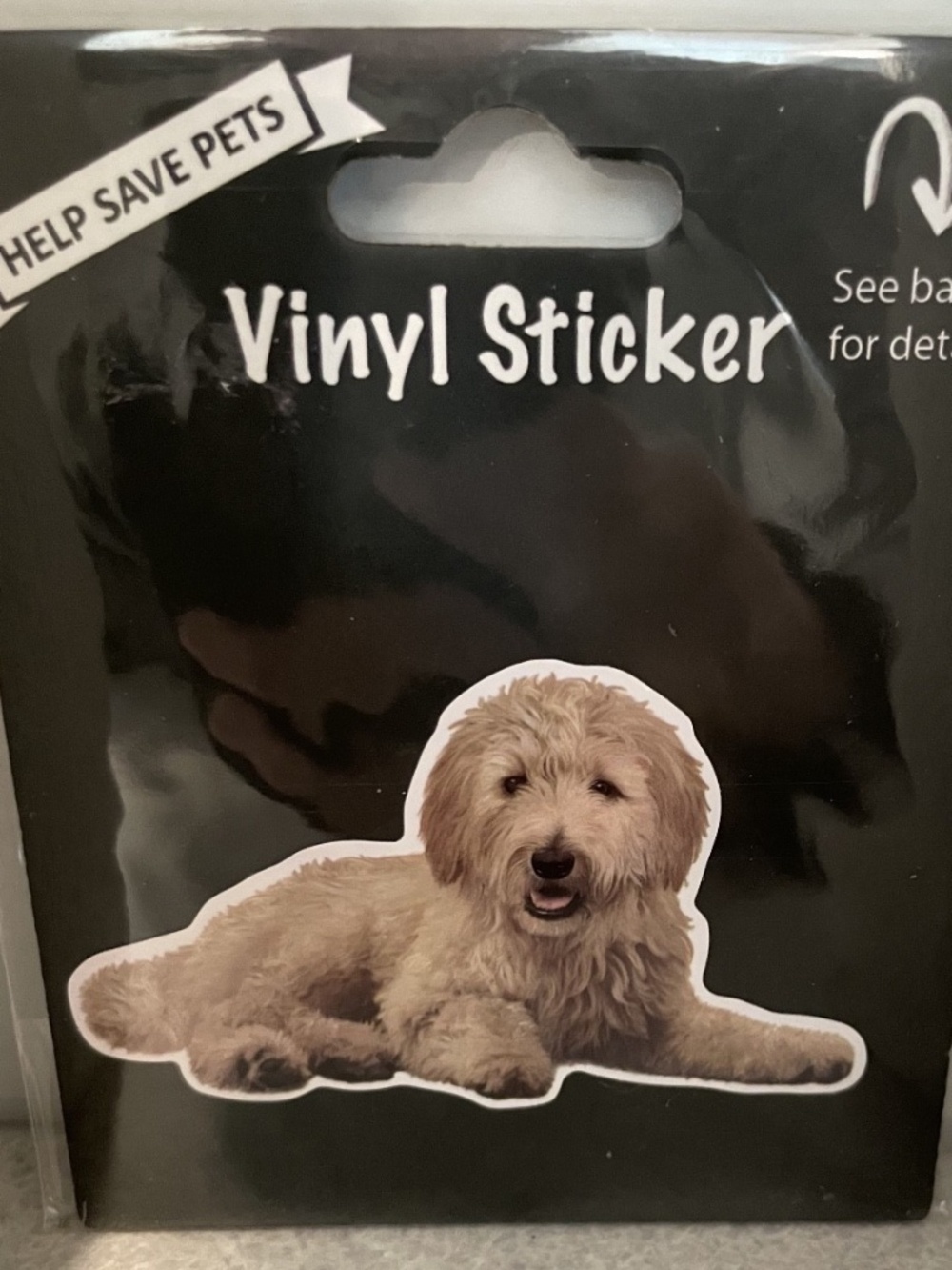 NEW E&S Pets Goldendoodle Dog Vinyl Sticker 788-134A Puppy Decal Pet Lover Gift
